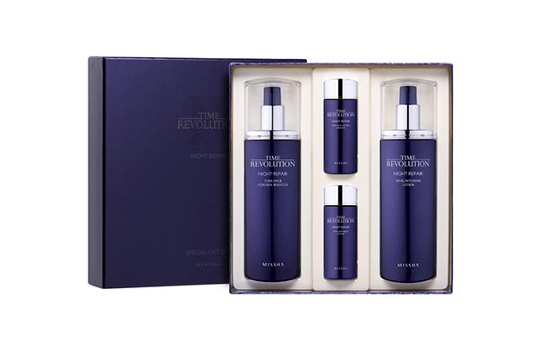 韓國謎尚藍(lán)色護(hù)膚套盒包裝設(shè)計(jì)