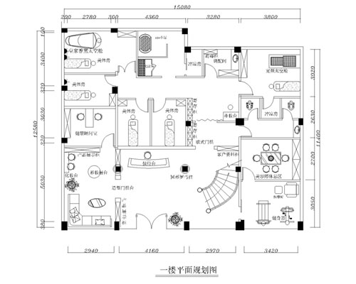 美容院設(shè)計規(guī)劃圖一樓 美容院設(shè)計規(guī)劃圖一樓